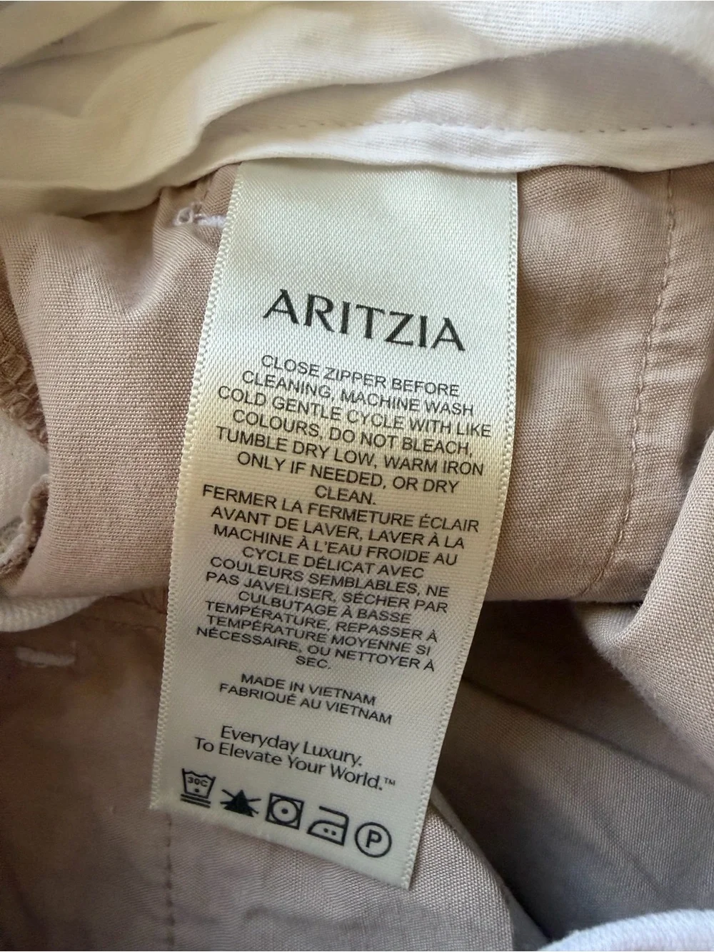 Aritzia The Effortless Pant White Linen Lyocell Wide Leg Pleated Pants